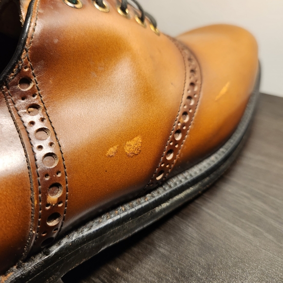 Vintage Weyenberg Massagic Cap-Toe Leather Dress Shoes 10.5B - Picture 4 of 9